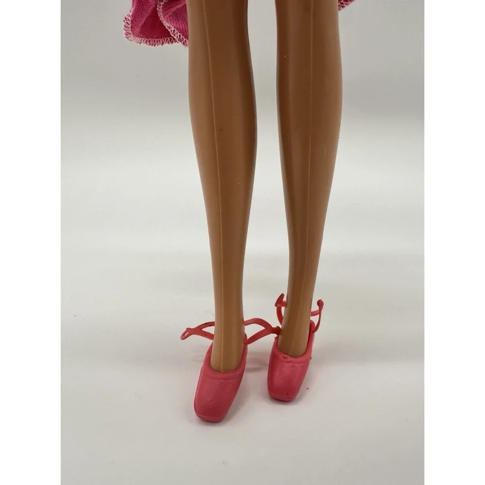 Vintage 1984 Barbie B Active Fashions #7915 Pink Leotard Wrap Skirt Shoes